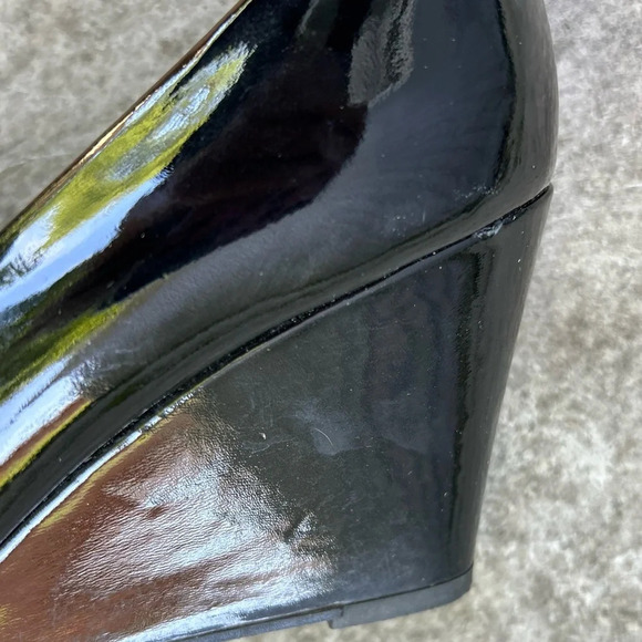 J. Crew Sylvia Patent Leather  Wedges - Picture 13 of 14